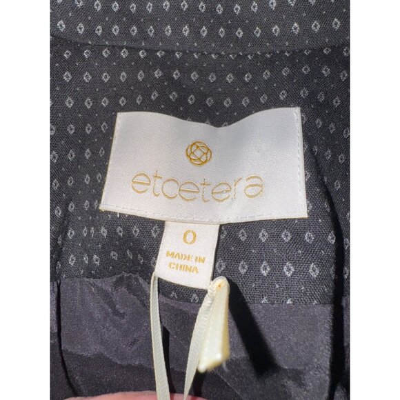 NWT Etcetera Designer Classic Black White Polka Dot Blazer Jacket Office Siren - Picture 8 of 16